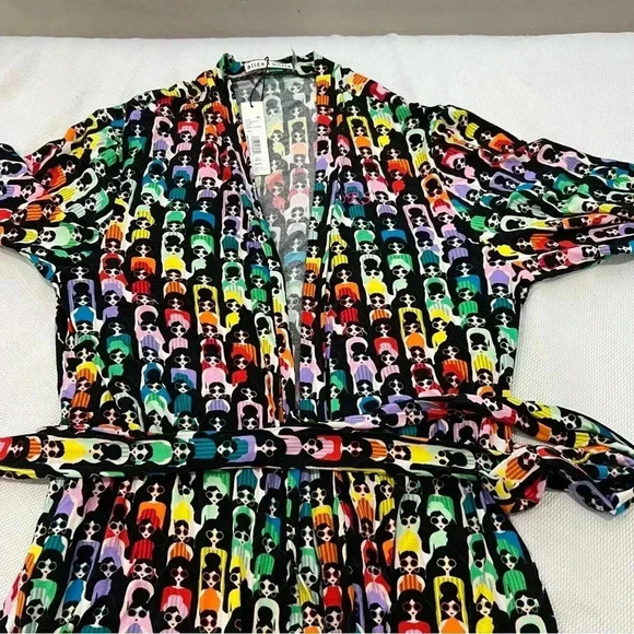 Alice + Olivia “Willa Rainbow Stace Robe Kimono Size Xs Multicolor - Picture 6 of 10